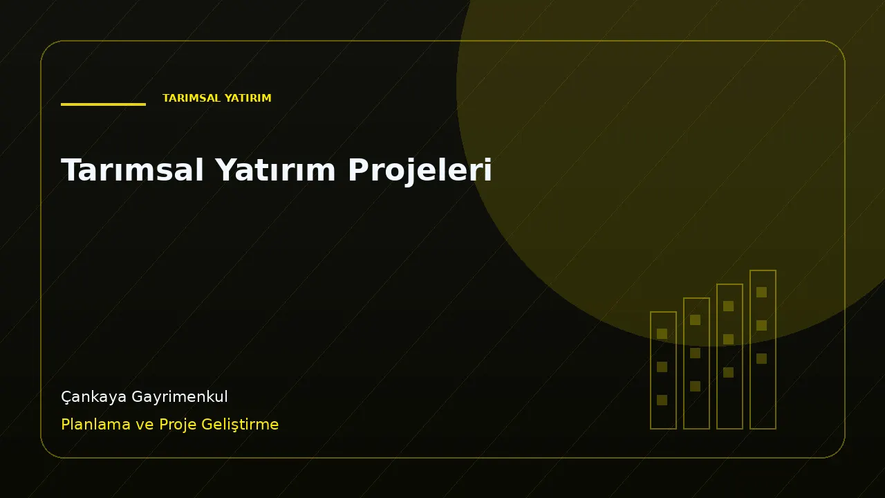 Tarımsal Yatırım Projeleri kapak görseli